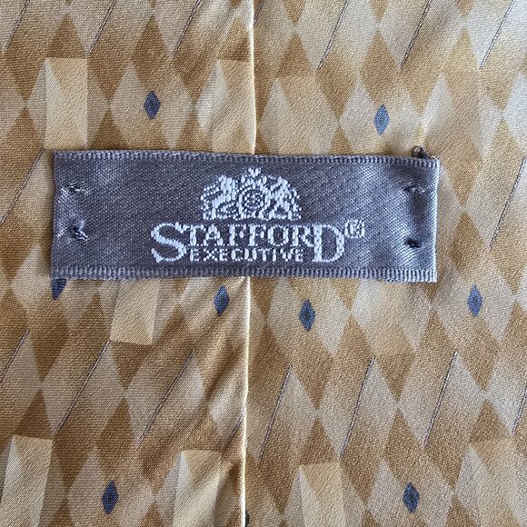Stanfford Executive Men's Tie, 100% Silk: Extra Long - Picture 6 of 7